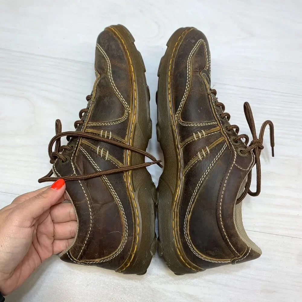 Dr. Martens Kurt Casual Shoes Men' Size 10 Brown Leather Comfort Lace Up AirWair
